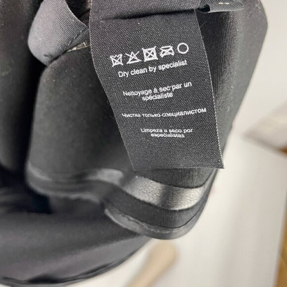 MALENE BIRGER Sheep Leather Pencil Sheat Luxury Bodycon Midi Dress Size 38 - Picture 3 of 12